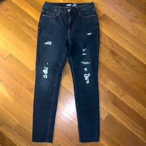 Old Navy Rockstar Super Skinny High Rise Destroyed Jeans